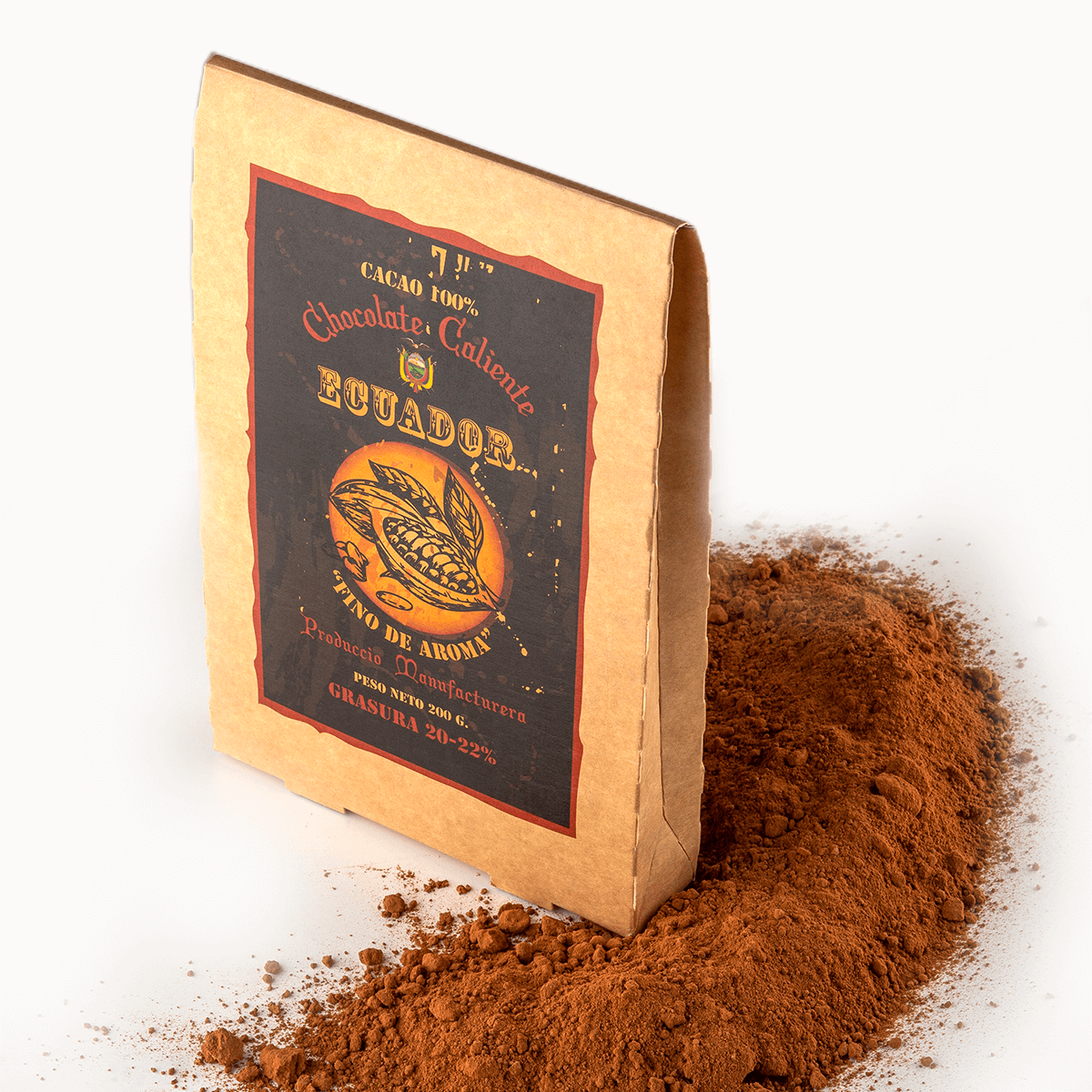 Горячий шоколад из Эквадора, 200гр Chocolate Manufacturera Nacional